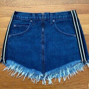 LF Carmar Beatrice‎ Zip Front Skirt Med Blue